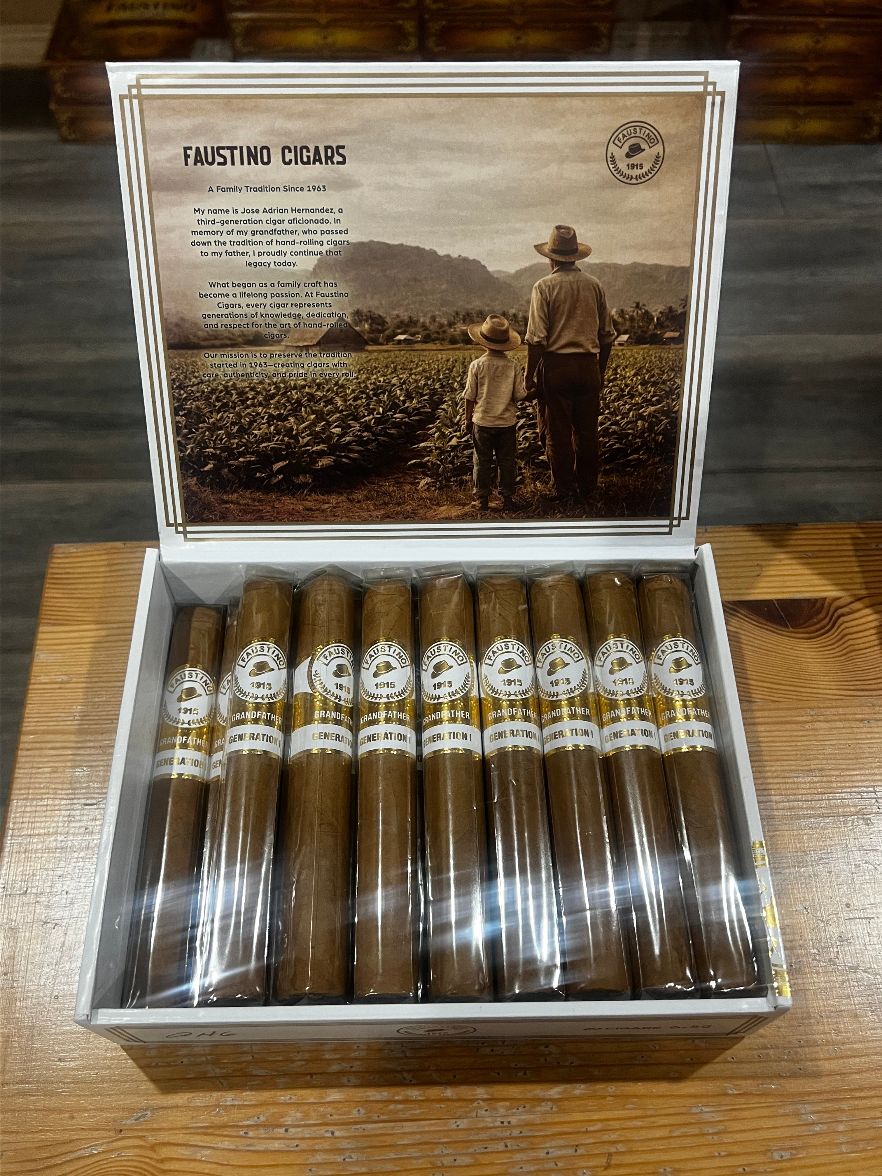 The Grandfather selection generation  I ( the box contains 20 cigars.)